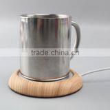 Cheap Hot Sale Wood USB Heat Coffee Cup Warmer USB Electric Saucer as Seen on tv thumbnail-1