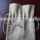 100% Jute Fabric Drawstring Pouches Bag thumbnail-1