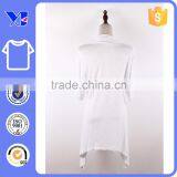 Lady White Wrap Style Min Sleeves Knee Length Opened Women Bathing Coat thumbnail-2