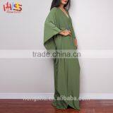 Islamic Items for Sale Butterfly Green Maxi Dress Alle Baba Abaya Muslim thumbnail-5