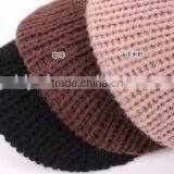 2015 Autumn Curved Bill Snapback Hats With Knitting ,knitted Cap for Girl Colorful thumbnail-6