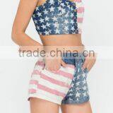 2017 Fashion American Flag Sets Woman Sexi Tops and Panty thumbnail-3