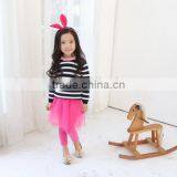 2106 New Tidal Range - Striped Girls Pure 100% Cotton Sweater Wholesale thumbnail-2