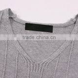 New Fashion Gray Long Sleeve Sweater thumbnail-2