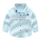 S33478W Casual Button Long-sleeved Cool Kids Baby Boy Shirt thumbnail-4