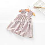 S33547W Fashion Girl Clothes Ruffles Baby Dress Cotton Sleeveless Children Dress thumbnail-3