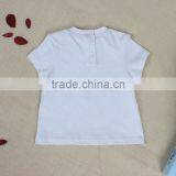 Plain White Design Baby Boy Tops Baby Cute T-shirts thumbnail-2