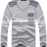 Men's Long Sleeve V-neck Fashion R0019 thumbnail-2
