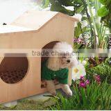 Hot Selling China New Fashion Solid Wood Pet Bed House Wood Pet Doghouse for Dog thumbnail-4