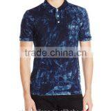 Oem Service Original Wholesale 100 Cotton Jeans Dip Dye Wahsed Marble Short Sleeve Polo Shirts thumbnail-1