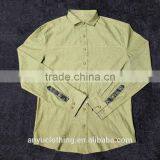 Green Men Slim Long Sleeves Dotted Print Shirts thumbnail-1