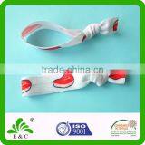 Custom Print Hand Knotted Stretch Elastic Fabric Bracelet thumbnail-1