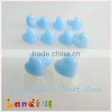 Plastic Heart Safety Nose in Light Blue for Craft Doll thumbnail-1