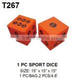 2pcs Plastic Inflatable Dice Soft Cubes Dot Dice thumbnail-3