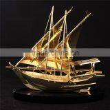 Noble Customized Made Golden Crystal Arab Modern Gold Or Silver Crystal Ship Model And Islamic Souvenirs Gifts thumbnail-3
