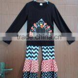 Wholesale Newborn Girl Cotton Petti Romper Valentine Gift Boutique Outfits Infant Damask Ruffle Romper thumbnail-2