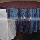 Pintuck Tablecloth and Wedding Flat Back Polyester Chair Cover