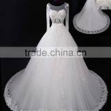 Supply All Kinds of Wedding Dress 2017 Ball Gownwedding Gown Beaded Round Neck Long Sleeve Mermaid Lace Wedding Dress 2017 F1280 thumbnail-5