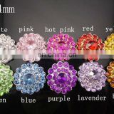 24mm Alloy Color Gems Crystal Button Spark Rhinestone Buttons Decoration Accessory