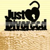 Just Divorced Acrylic Cake Topper Divorce Theme Cake Decorations