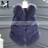 2016 Hot Selling Real Fox Fur Vest Women Natural Fur Vest Cute Spell Fox Fur Vest thumbnail-6