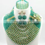 2015 fashion necklace beaded necklace jewerly for nigeria wedding party
