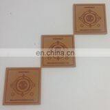 Custom Brand Logo Label Black Imprint 3D Rivet Pyramid Modern Style Leather Label Customized Silk Printing Logo for Jeans Jacket thumbnail-3