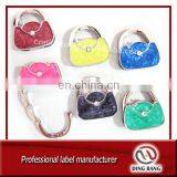 High Quality Fashional Lady Use Cloud Glue Process Durable Diamond Decoration Metal Bag Shape Bag Hanger thumbnail-1