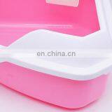 Large Size Semi-closed Cat Litter Tray Box Anti-splash Cat Bed Pan Cat Sand Basin Give Poop Scoop As a Gift thumbnail-3