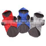 Solid Color Winter Cold Protection Reflective Hat Coat Pet Dog Raincoat With Hood thumbnail-1