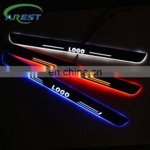 LED Car Door Sill Scuff Plate for Seat LEON 2012 2013 2014 2015 Luminous Door Pedal Cover Trim Auto Accessories