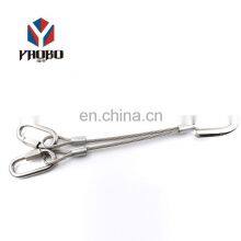Unique Design Stainless Steel Keychain Key Cable Screw Lock Wire Ring With Screw thumbnail-2