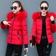 Winter Warm Cotton Padded Jackets Hooded Female Down Jacket Thick Ladies Down Coat Plus Size Puffer Jacket Women thumbnail-3