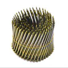 1 1 4 Yellow Iron Metal Screw Wire Coil Roofing Nail for Wooden Pallet thumbnail-2