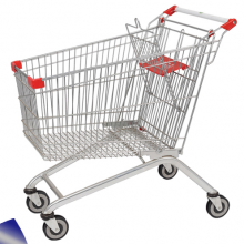 Zinc Powder Coating Supermarket Trolley thumbnail-1
