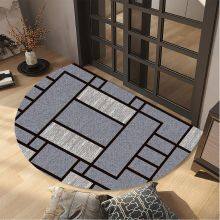 Semi-Circular Anti-Fatigue Mat, Thick PVC Foam Cushion, Non-Slip Backing for Home & Workspace thumbnail-3