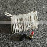 Makeup Travel Toiletry Pure Color Fringe Cosmetic Bag Tassel Tassel Bag Small Girl thumbnail-1
