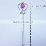 Wholesale Electroplating Plastic Kids Pink Princess Magic Wand Fairy Beauty Magic Stick thumbnail-3