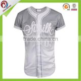 Custom Made Dye Sublimation Printing Short Sleeve Men's Fashion Baseball Jersey
