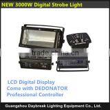 DMX512 3000w strobe stage light, stage face light 3000w strobe light, 3000w strobe light for events