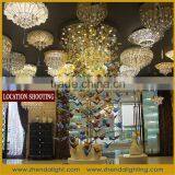China Hand Blown Glass Chandelier Decoration & Color Glazed Chandelier for Hotel Lobby thumbnail-2