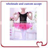 Latest Fashion Short Sleeve Girl Ballet Leotard Fairy Girl Ballet Tutu Dresses Pink thumbnail-2