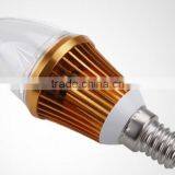 Low Price Contemporary E14 Bulb Led Lighting Fixture, 3w Led Candle Lamp for Crystal Light