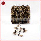 2016 Wire Wrapped Gemstone Beaded Rosary Chain Wholesale Smoky Quartz Beaded Chain for Necklace Design thumbnail-5