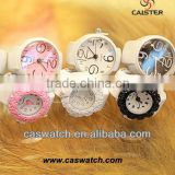 Fashion cute colorful quartz finger ring watch