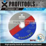Metal cutting abrasive wheel