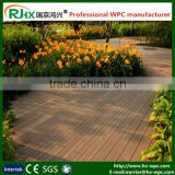 Nice surface treatment outdoor wood plastic composite deck/cheap composite decking material