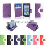 Book Wallet PU Leather Magnetic Flip Case Cover For Nokia Lumia 520 thumbnail-1
