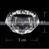 Wholesale Simple Design Clear Crystal Candle Holder thumbnail-3