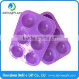 6 Hole Half Sphere Round Ball Shape Jelly Ice Candy Muffin Silicone Cupcake Mold thumbnail-6